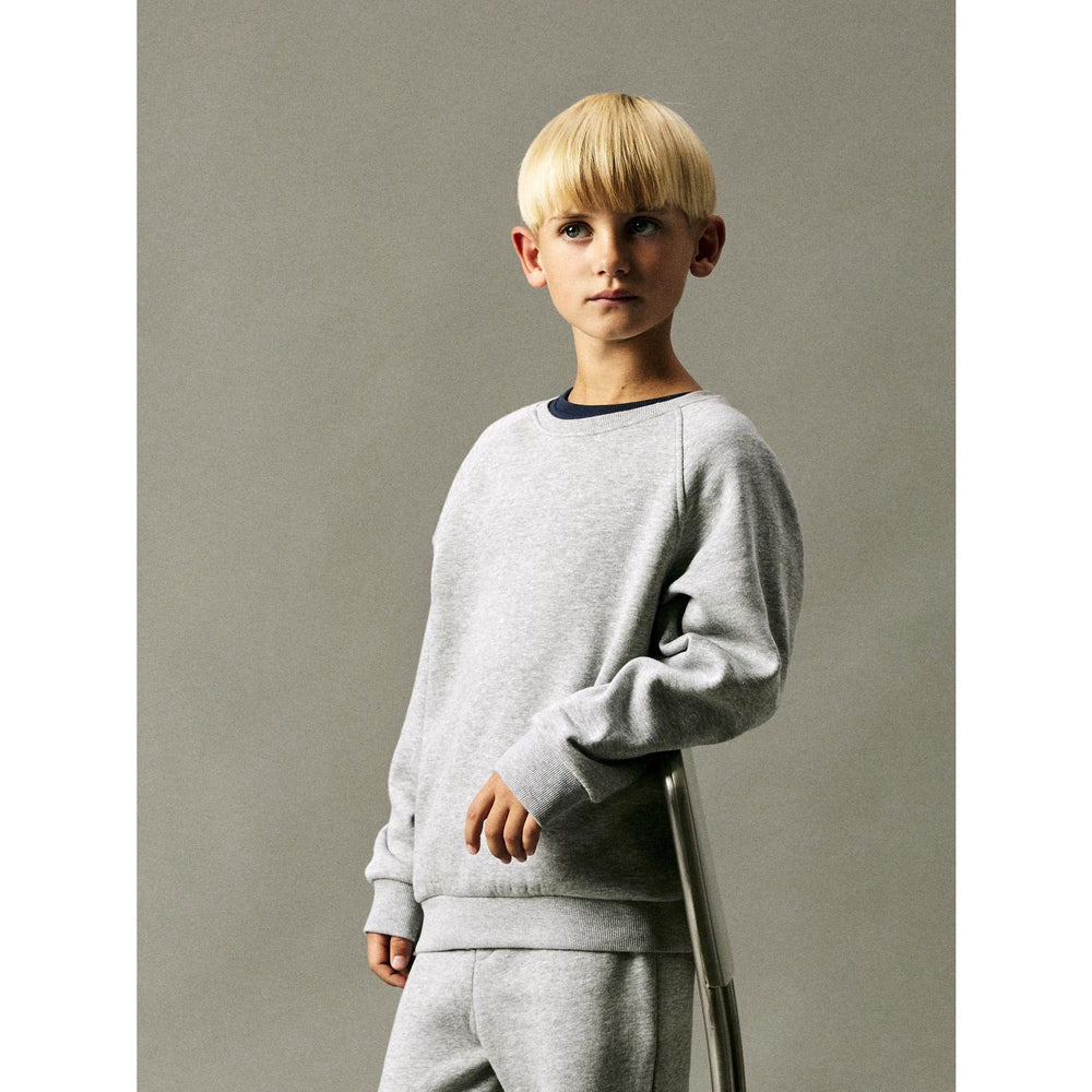 Køb Name It Grey Melange Ohans Regular Sweatshirt