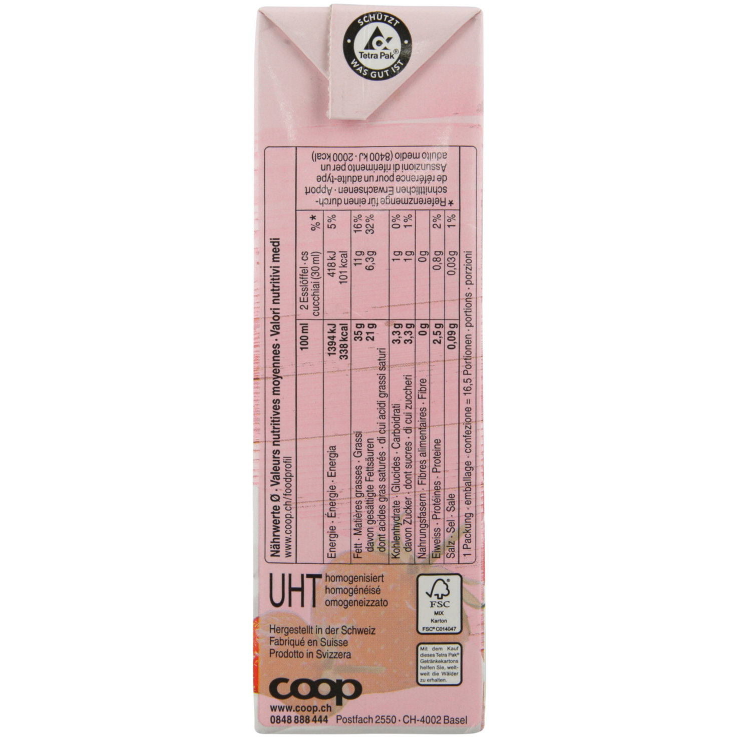 Prix Garantie Vollrahm 35% UHT