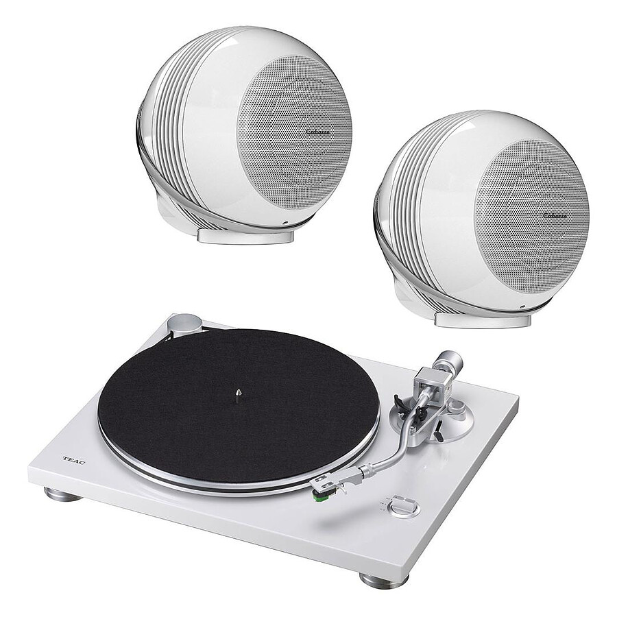 Teac TN-3B Blanc + Cabasse The Pearl Akoya Blanc
