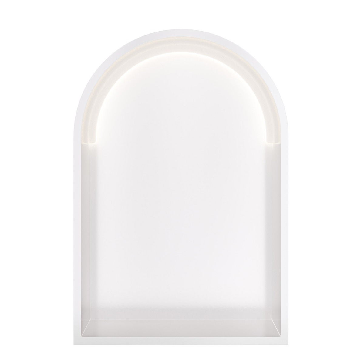 Hotbath &More inbouwnis met verlichting toogmodel 30x45x10cm wit mat