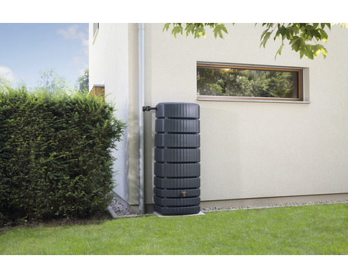Wandreservoir 4rain SLIM incl. kraan 500 l grafietgrijs