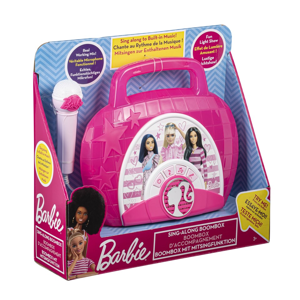 Barbie - Syng-med boombox med mikrofon