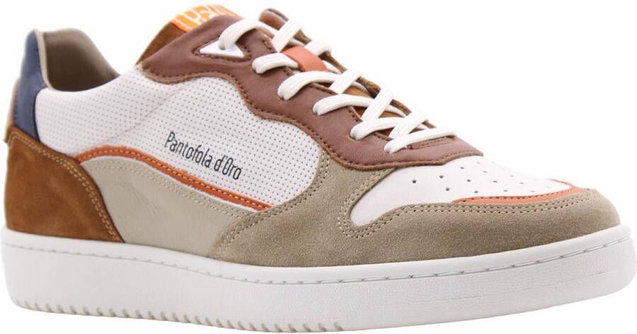Pantofola d'Oro Baveno Uomo Low Lage sneakers Leren Sneaker Heren Wit