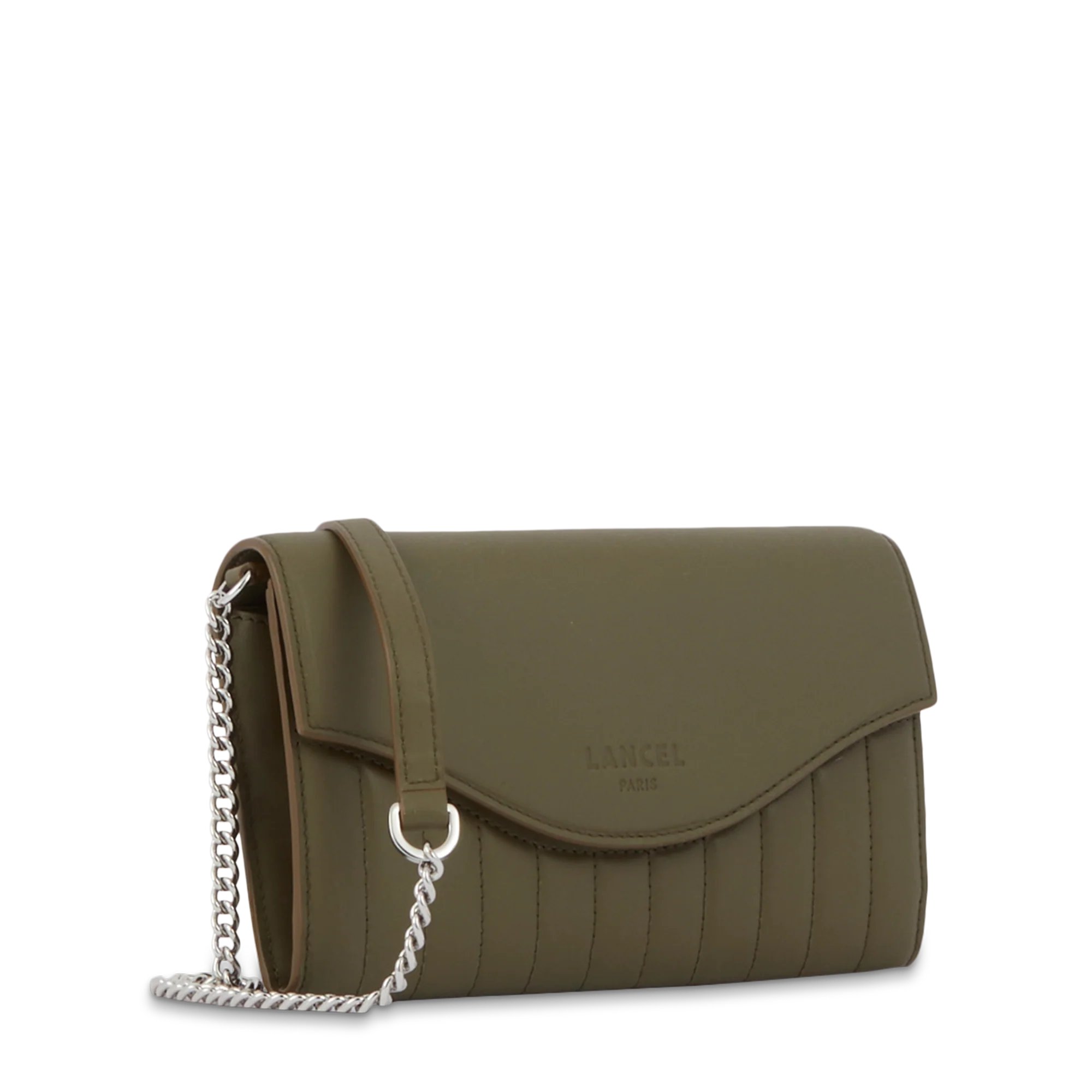 Portefeuille chaîne Rodeo de Lancel-Kaki Fonce