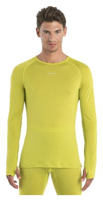 Sous-Maillot Manches Longues Icebreaker Merinos 125 ZoneKnit Jaune