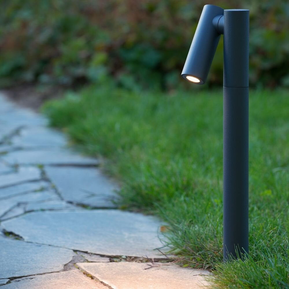 LED-padverlichting Tatum in antraciet en mat goud, 4,5W, 417lm, IP65