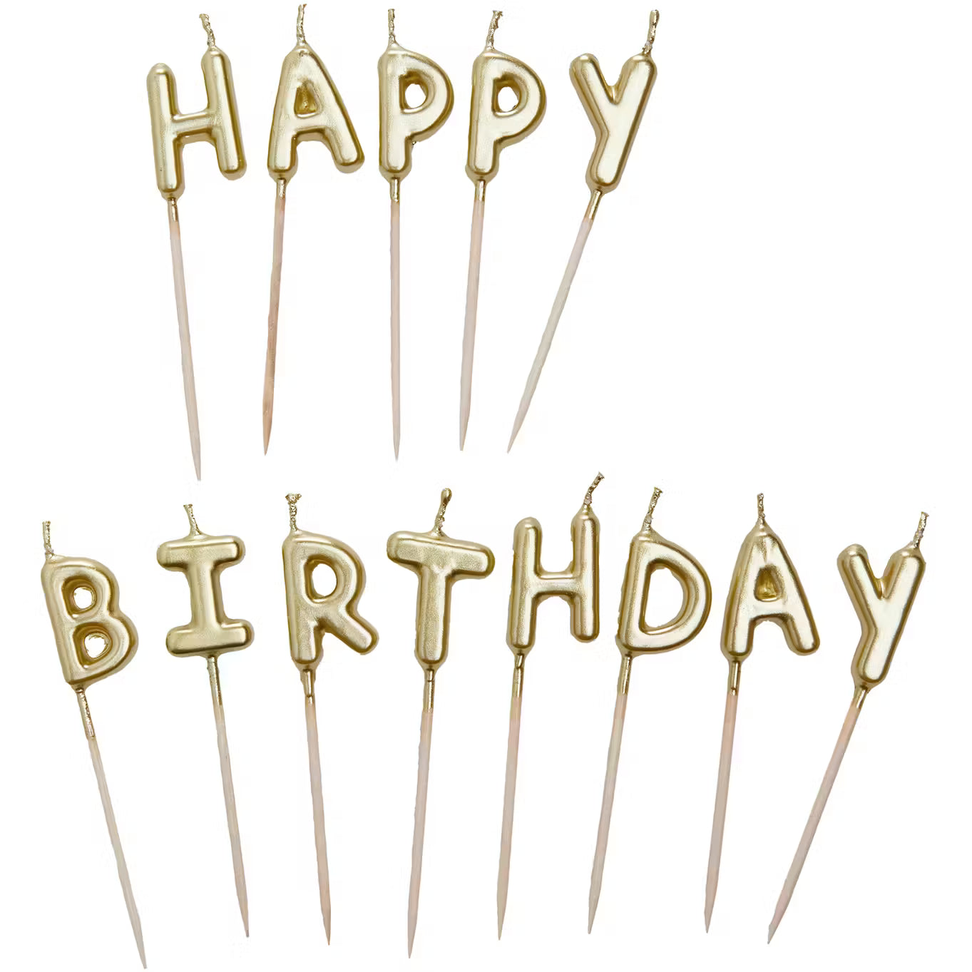 HAPPY BIRTHDAY Kerze 12er-Set