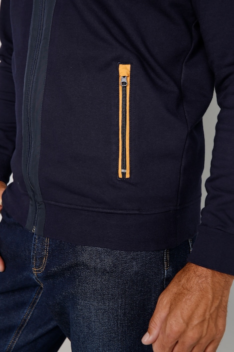 Boston Park Sweatjacke, Web-Einsätze, Stehkragen, Zipper, bis 72/74