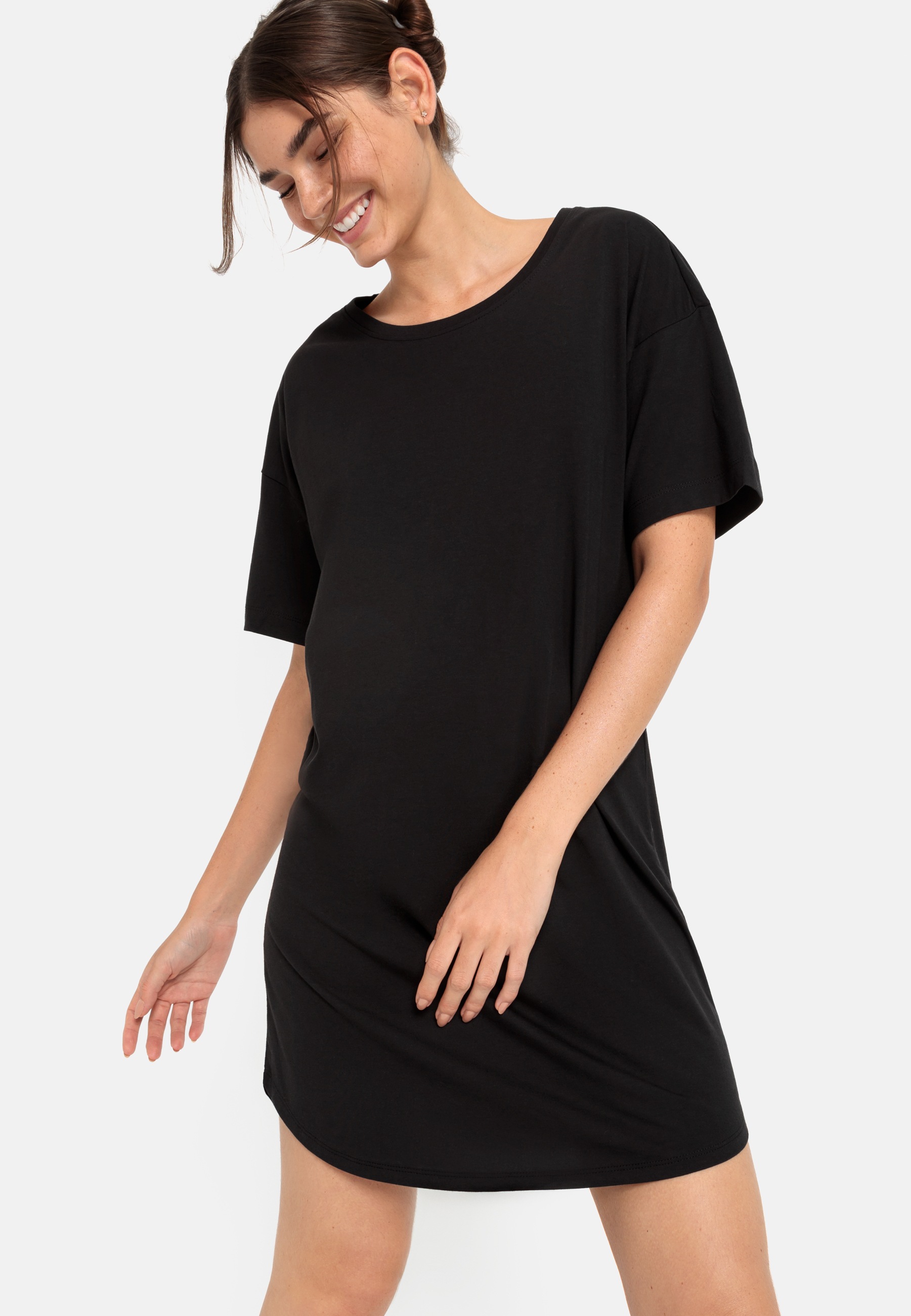 LSCN by LASCANA Shirtkleid 1 Stk. tlg. mit Rückendruck