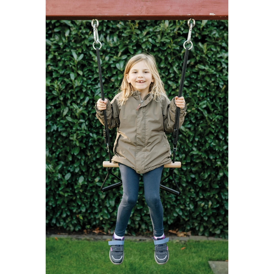small foot® Trapezschaukel mit Turnringen Black Line
