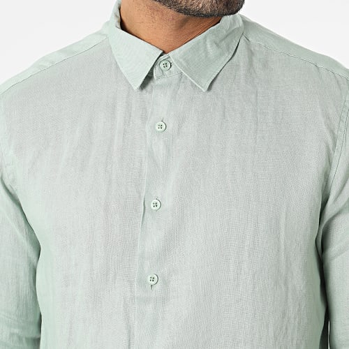 Chemise Manches Longues Vert Clair