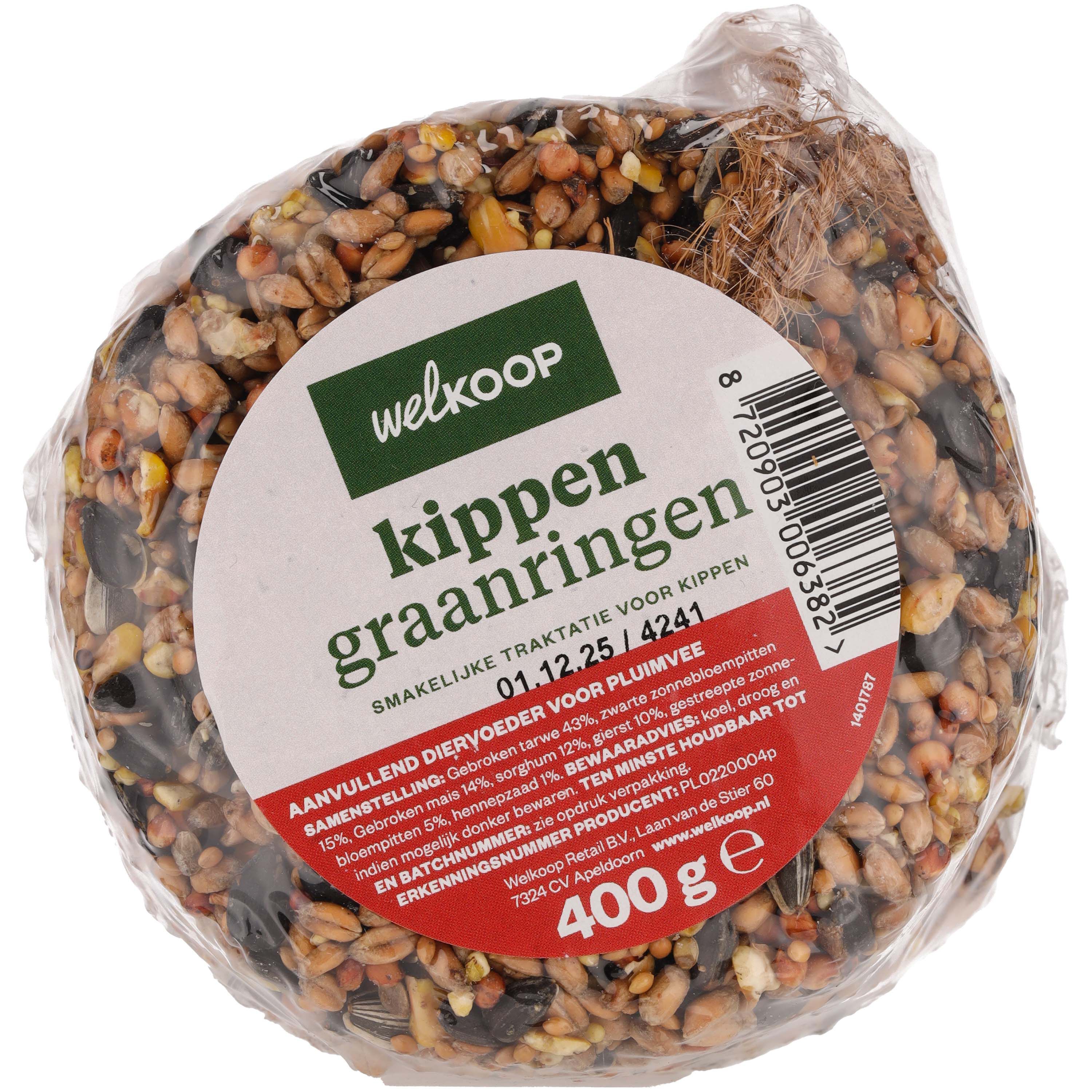 Welkoop Kippengraanringen - Kippensnack - 2 Stuks