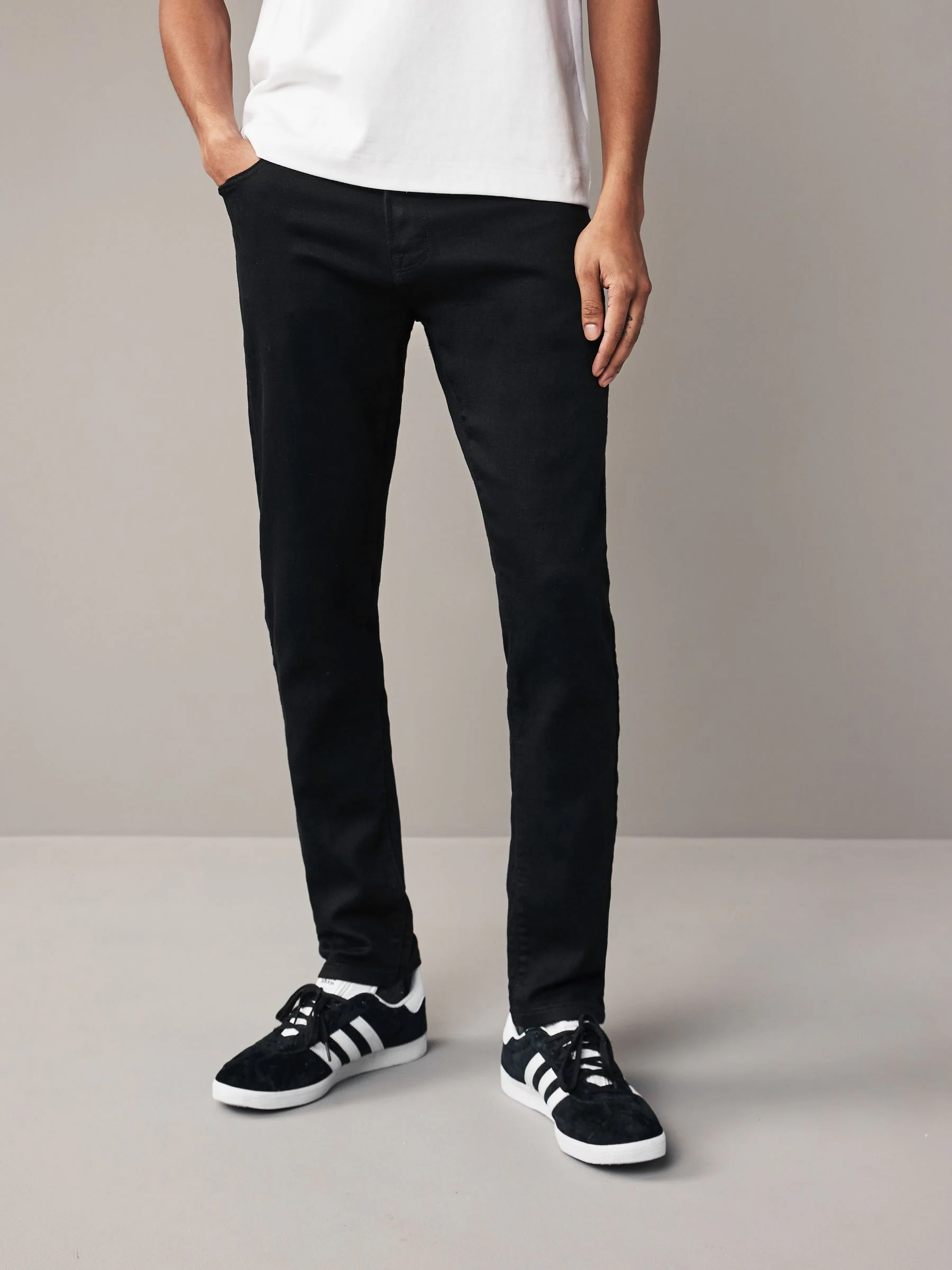 Zwart - Strakke Pasvorm - Comfortabele stretchjeans