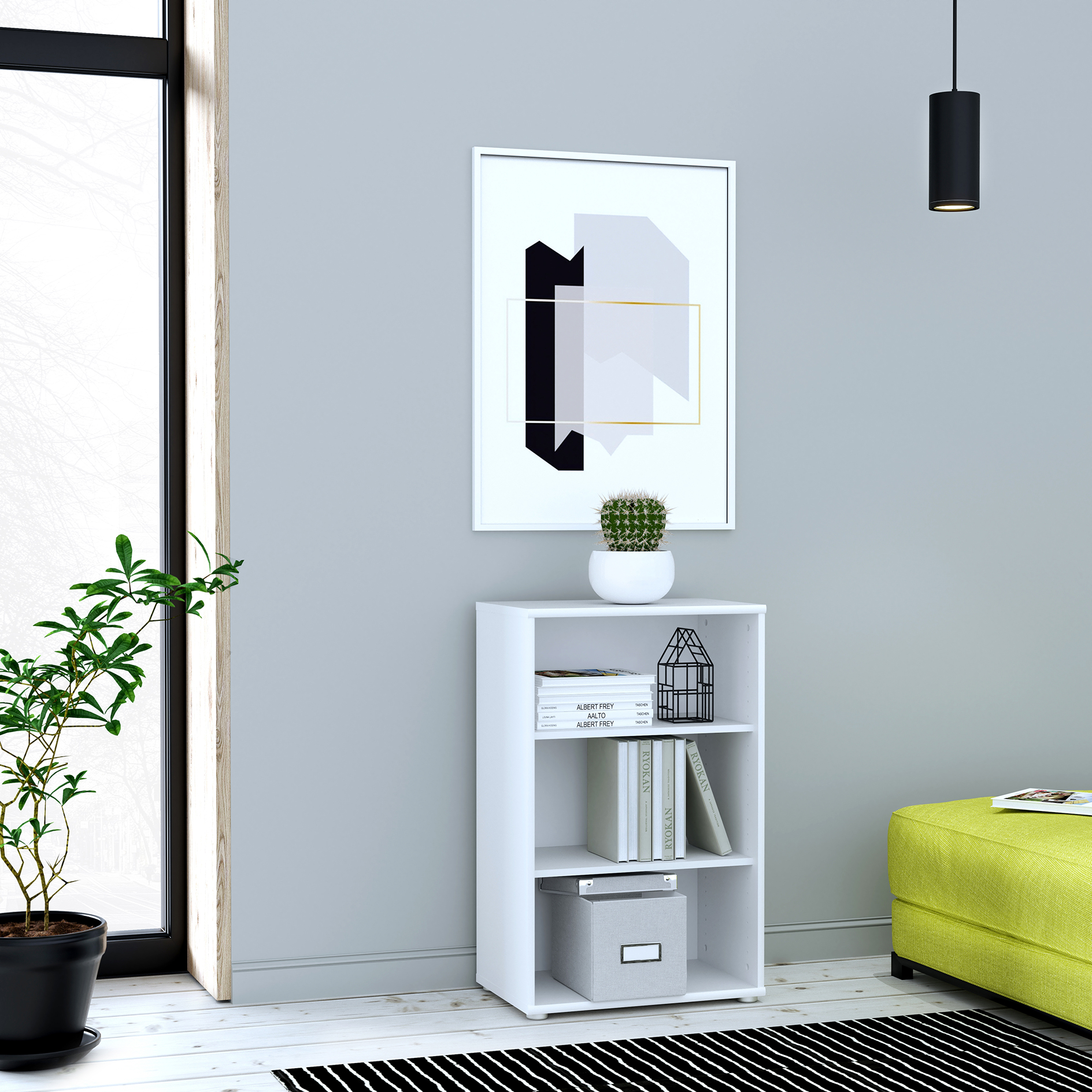 Regal - weiß - 54 cm breit
