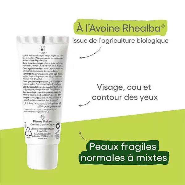 Creme Hidratante Dermatológico Orgânico Leve A-Derma Biology 40ml