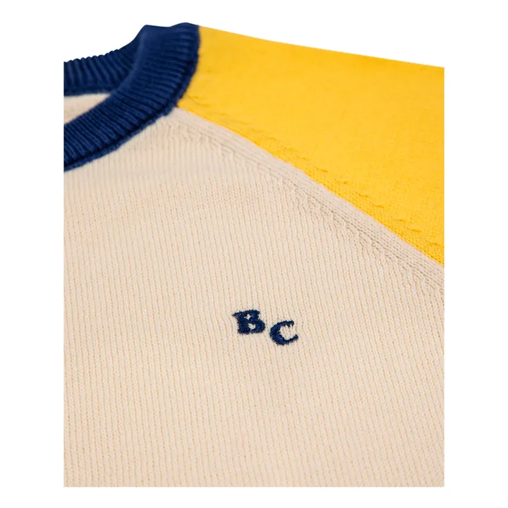 Bobo Choses Pull Maille Bicolore | Ecru