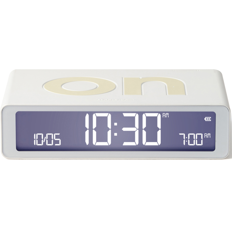 Lexon Digitalwecker Flip Classic, weiss