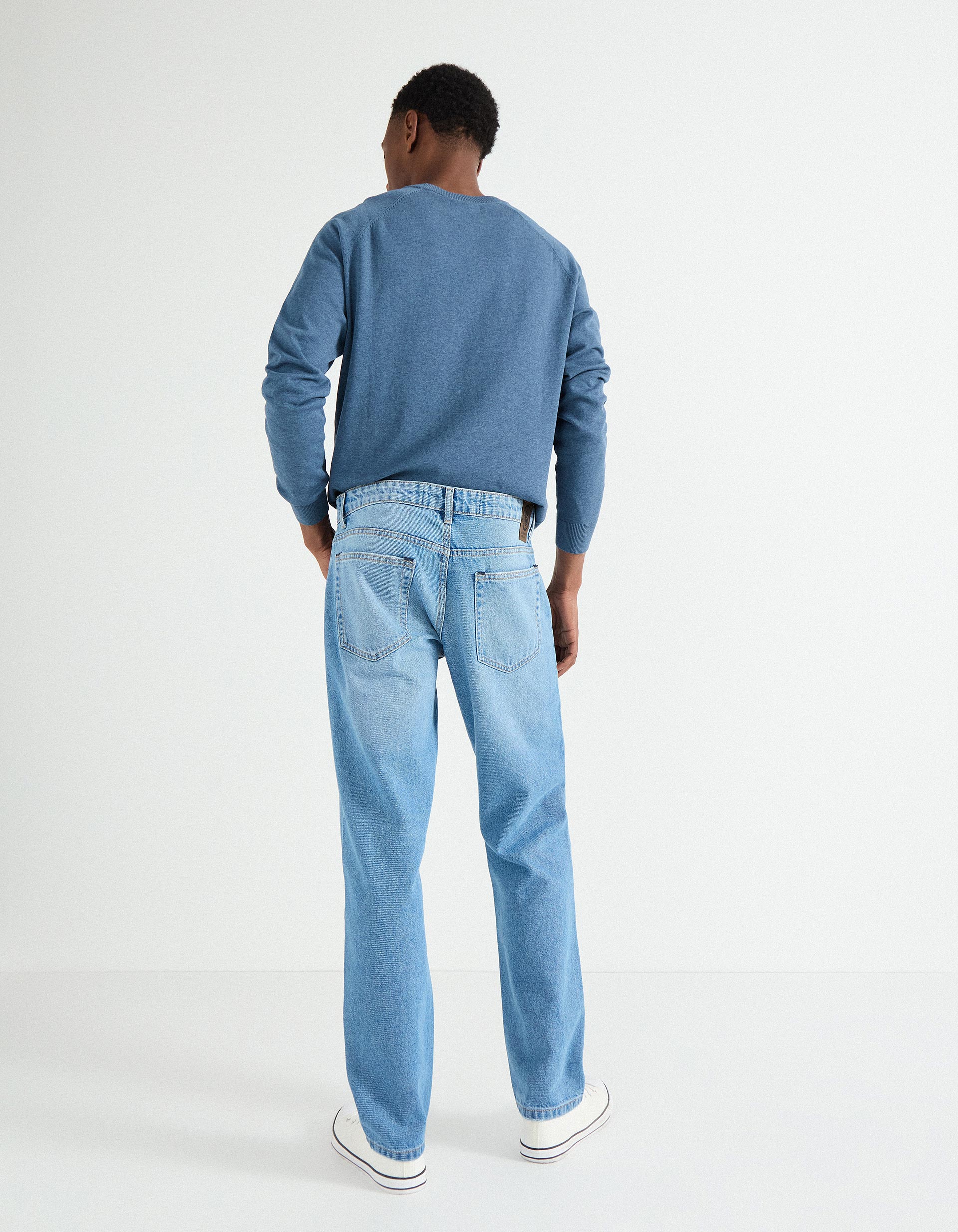 Jeans 'Slim Fit', Homem, Azul Claro
