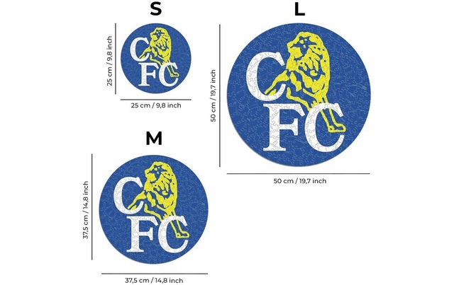 Puzzle »Iconic Chelesea FC – Retro Logo« Holzart: Birke (Herkunftsland: China)