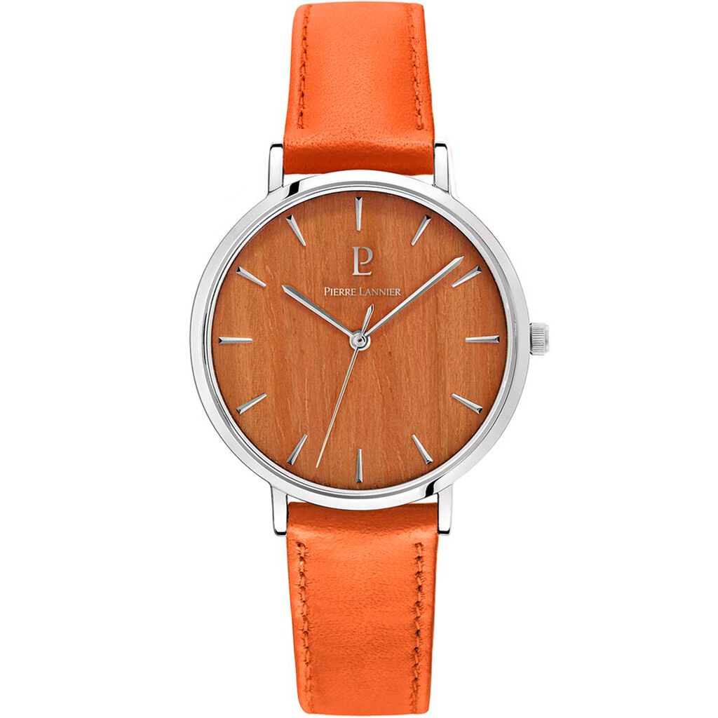 Montre Lannier Pierre Nature Acier Argenté