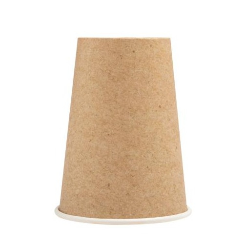 (15er Set) Pappbecher Einweg Papier Becher Party Geschirr Tisch Deko (89109I) - Kraft