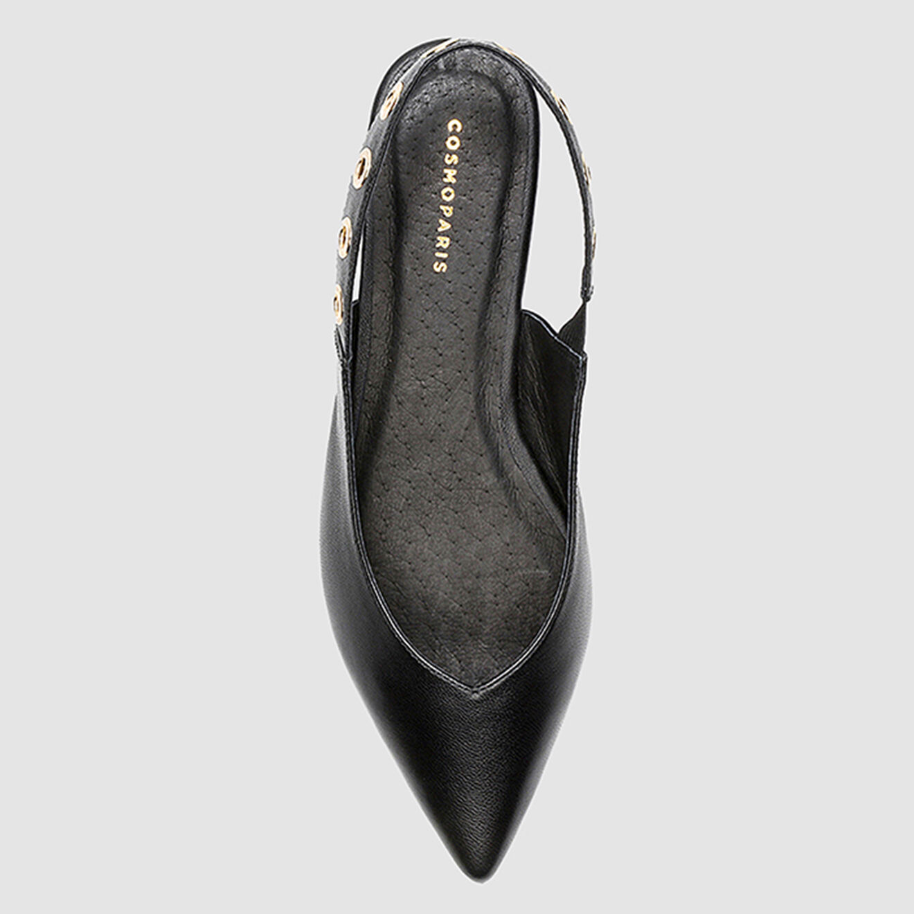 Cosmoparis Slingbacks en Cuir Haneya noires