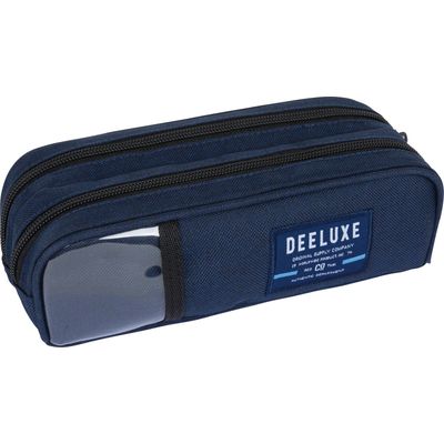 Trousse Deeluxe Primaire - 2 compartiments - marine chine - Oberthur