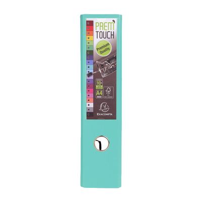 Exacompta Prem'Touch - Classeur à levier - Dos 80 mm - A4 Maxi - pour 715 feuilles - vert clair