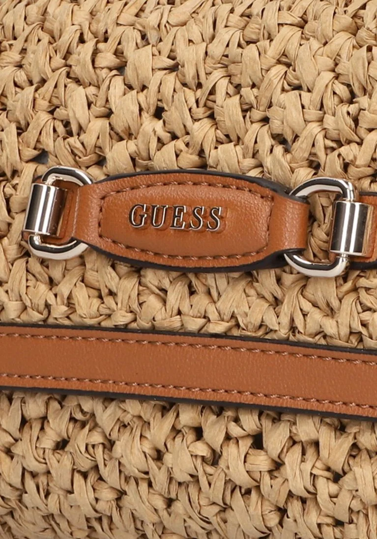 GUESS cognac guess handtas siria top handle flap