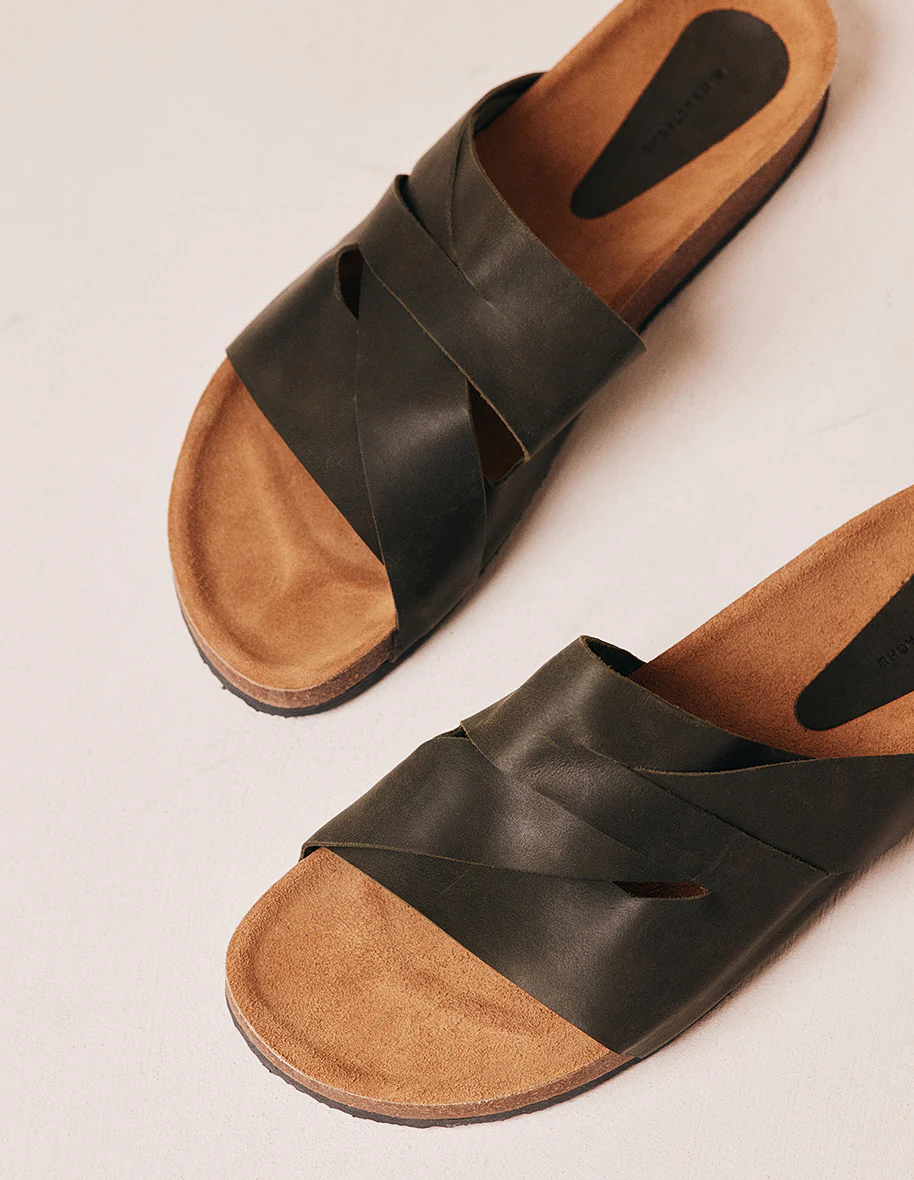 Mules Loic - Pull-up kaki