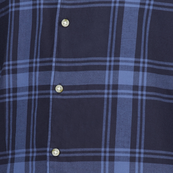 Produkt geruit heren overhemd blauw