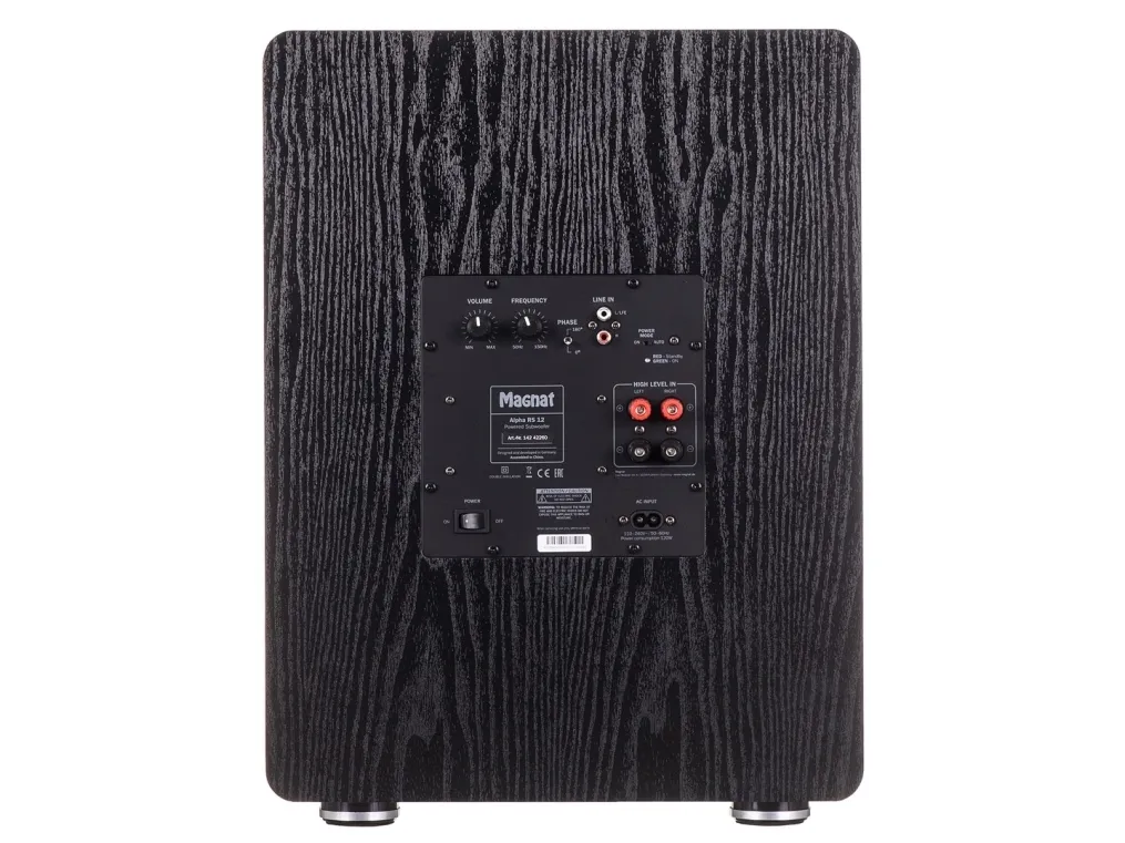 Magnat ALPHA RS12, 120 W, Aktiv subwoofer, 20 - 200 Hz, 240 W, 50 - 150 Hz, 30,5 cm (12