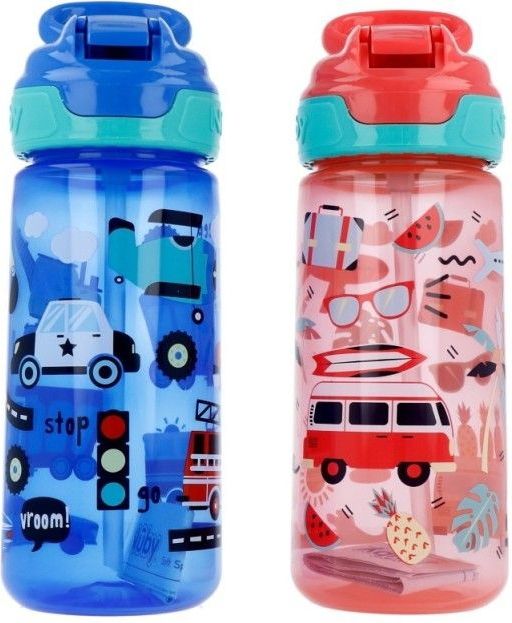 Nuby - Flip It - Drinkbeker - Blauw/Rood - 540ml - Lekvrij