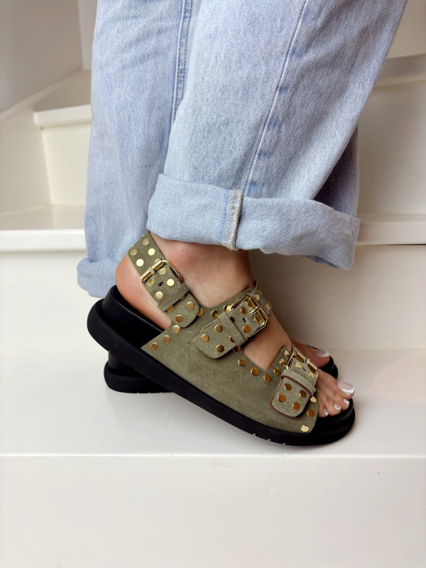 Semerdjian - Mules 2740 Suede Kaki