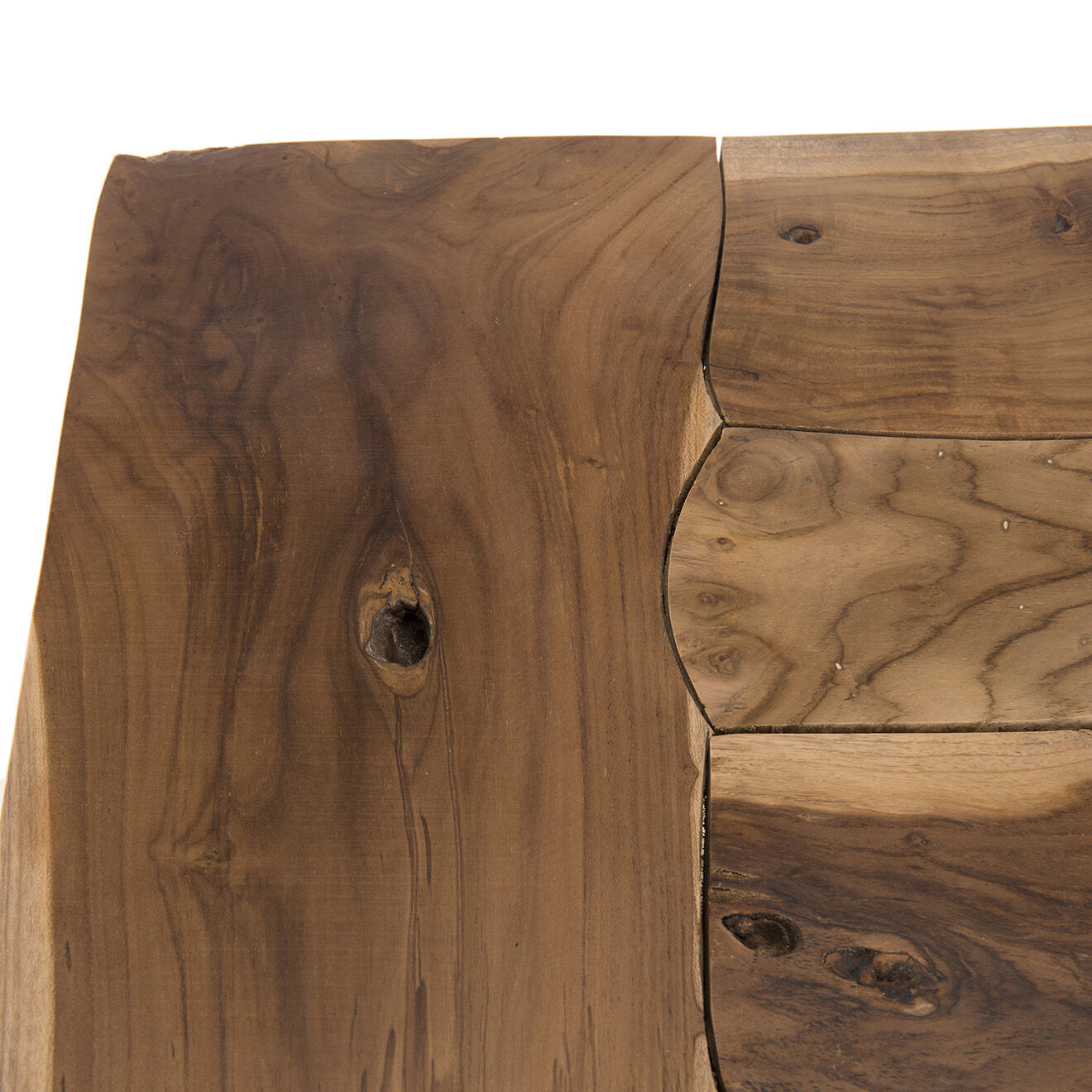 Macabane Table d'appoint Clara teck - 55x55x56 cm