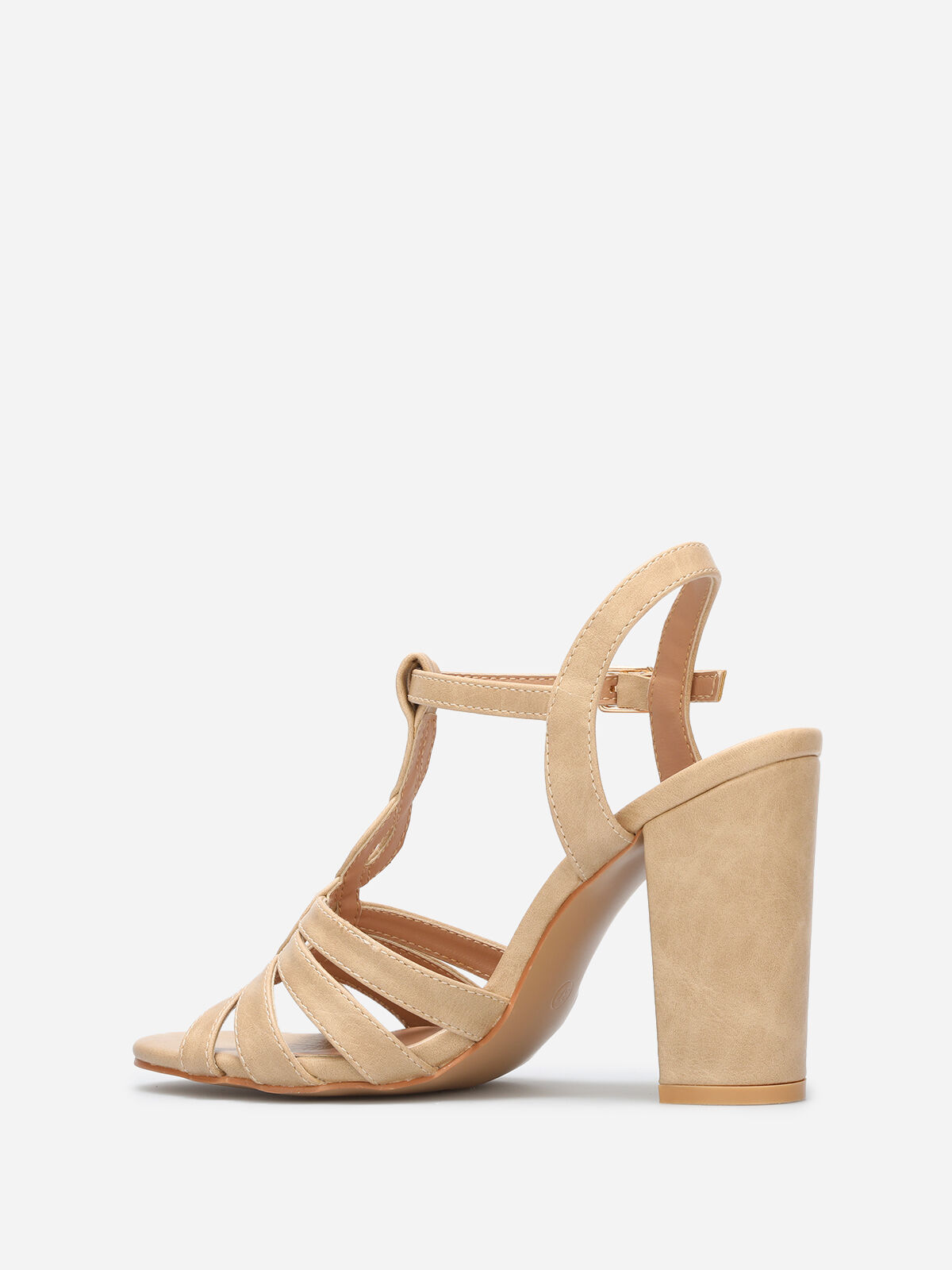 Sandales à brides torsadées- Beige