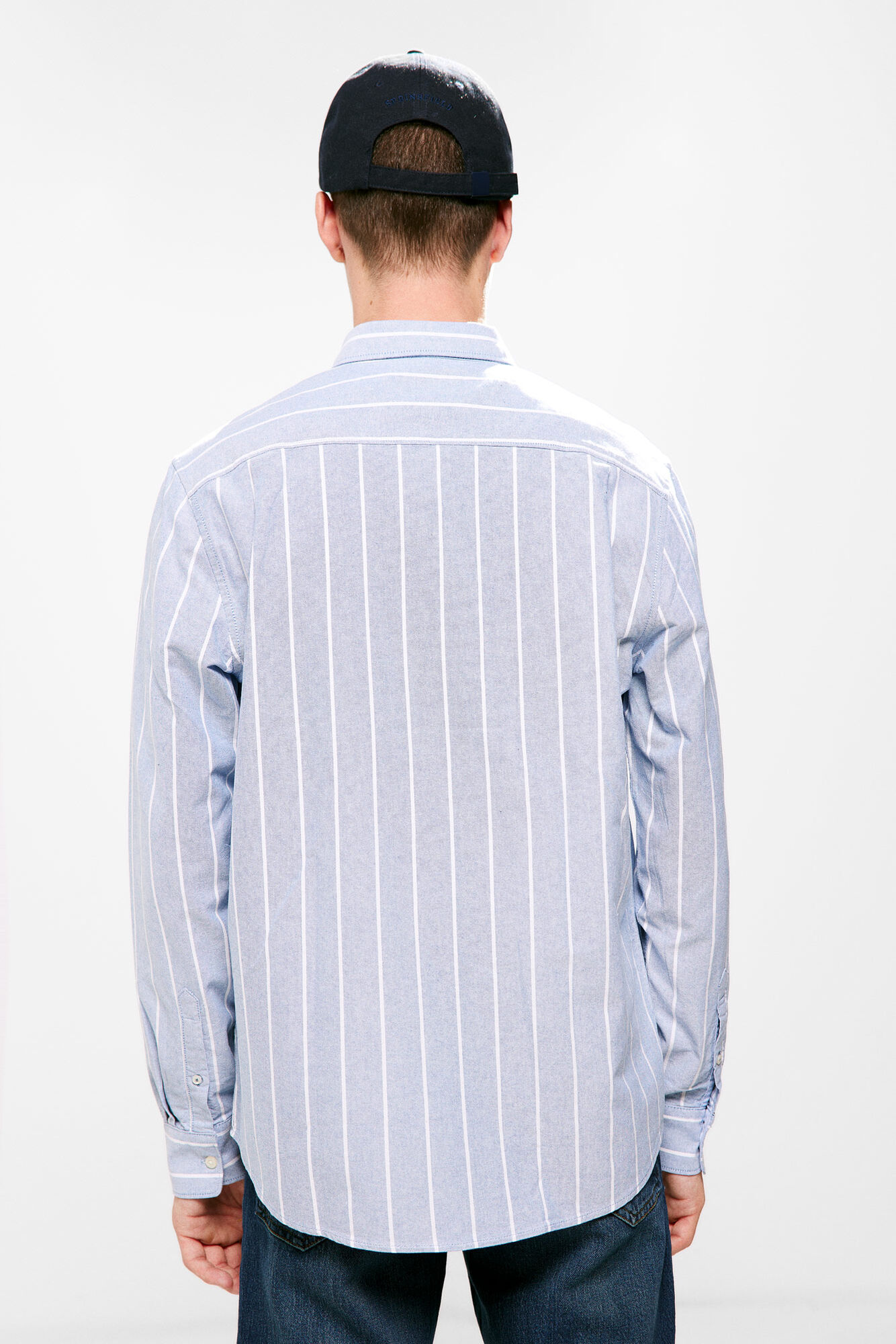 camisa polo oxford listrada