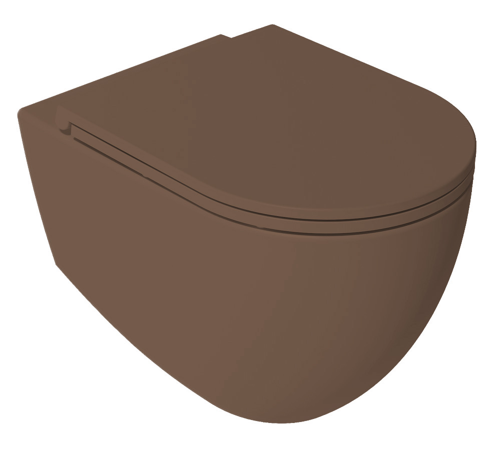 Isvea Infinity randloos toilet 53x36.5cm taupe