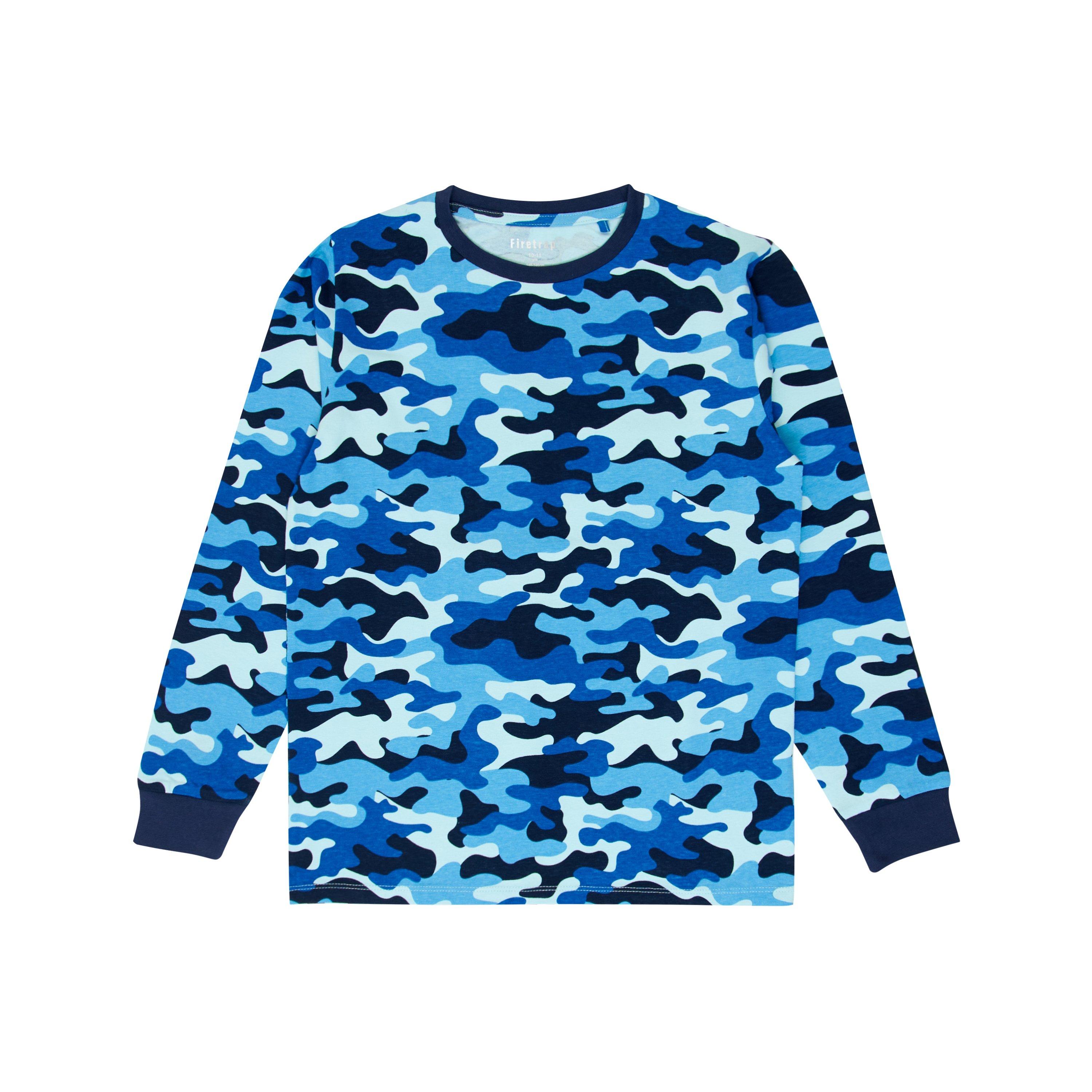 Firetrap Kids Boys Camo Pyjama Set