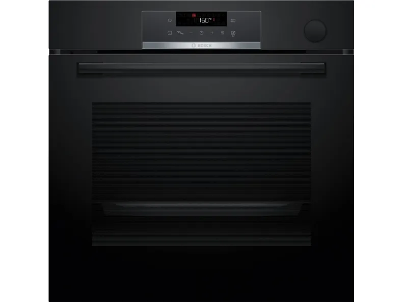 Bosch Serie | 4 HRG532BB3 - Ovn - med dampfunktion - til indbygning - niche - bredde: 56 cm - dybde: 55 cm - højde: 58.5 cm - med selv-rengøring - Klasse A  - sort