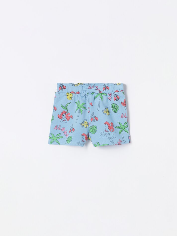 Conjunto de regata e shorts da Pequena Sereia ©DS - Off-White