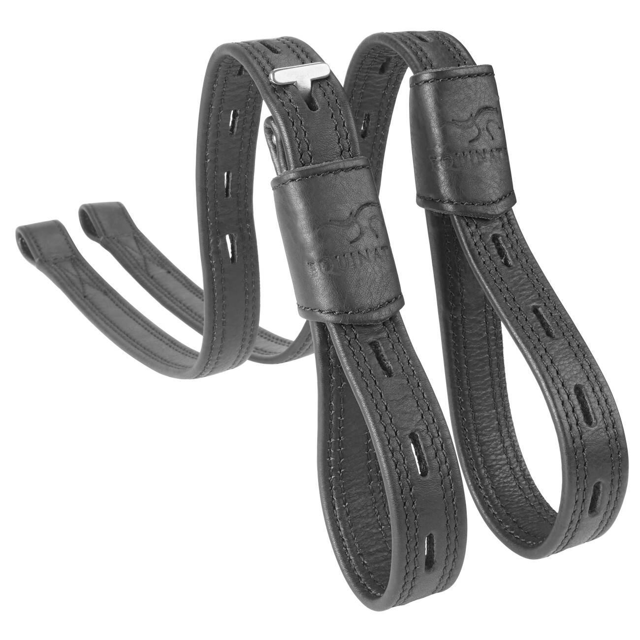 Equinate Slimline Mono Steigbügelriemen schwarz 80 cm