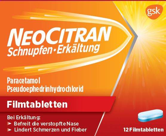 NEOCITRAN Schnupfen/Erkältung Filmtabl Blist 12 Stk