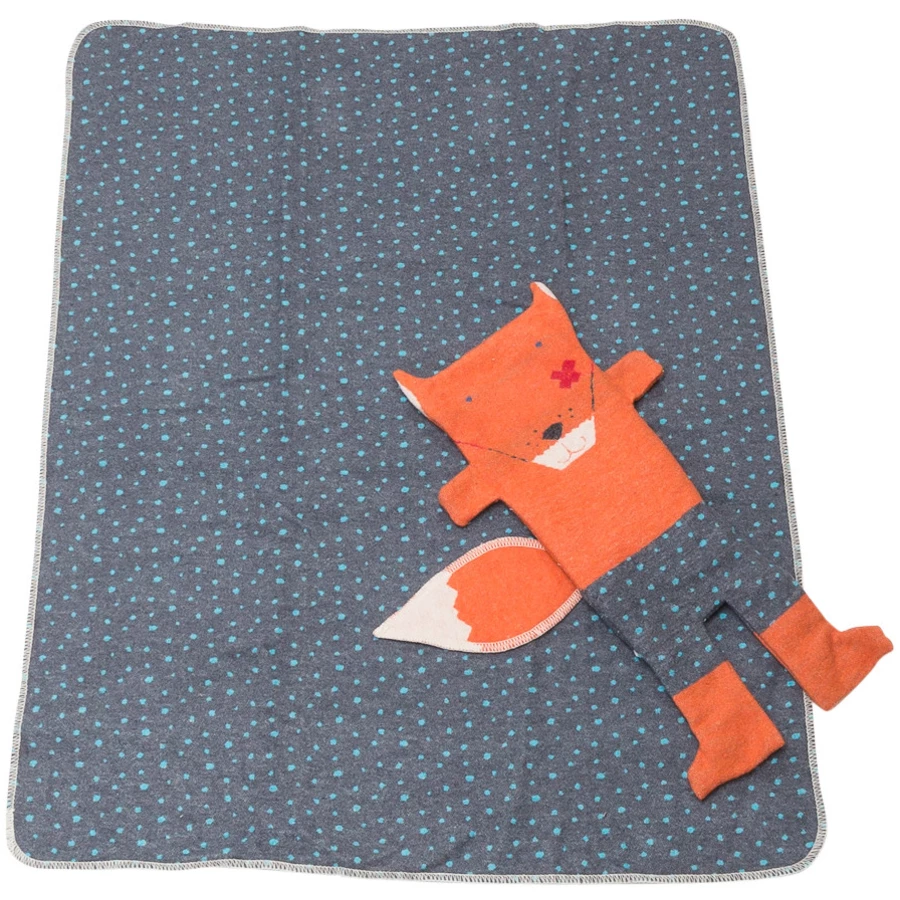 DAVID FUSSENEGGER Set Decke in Puppe Fuchs kupfer 70 x 90 cm