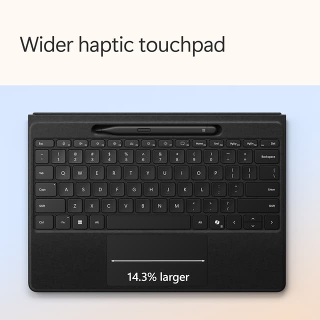 Microsoft Surface Premium Pro 2024-tastatur + Slim Pen (sort)