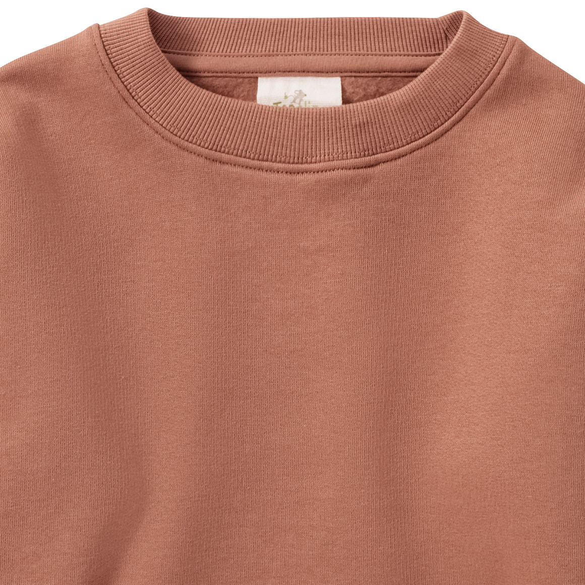 Topolino Pure Collection Jungen Sweatshirt mit Kängurutasche terracotta