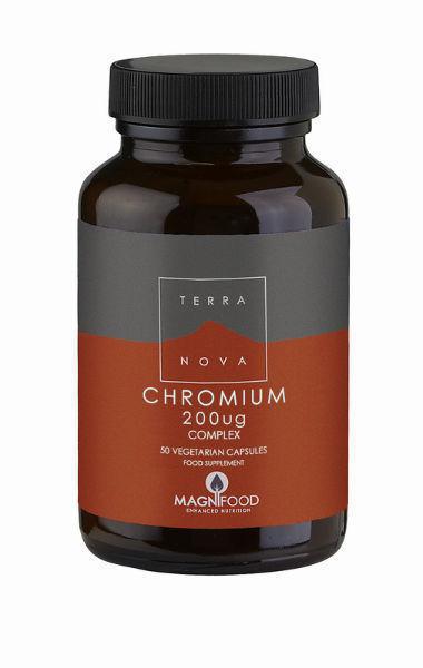 Terranova Chromium 200 MCG Complex 50 Vegan Capsules
