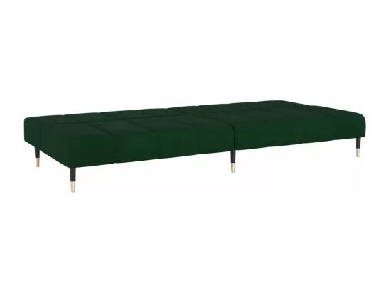 Canapé-lit à 2 places vert foncé velours