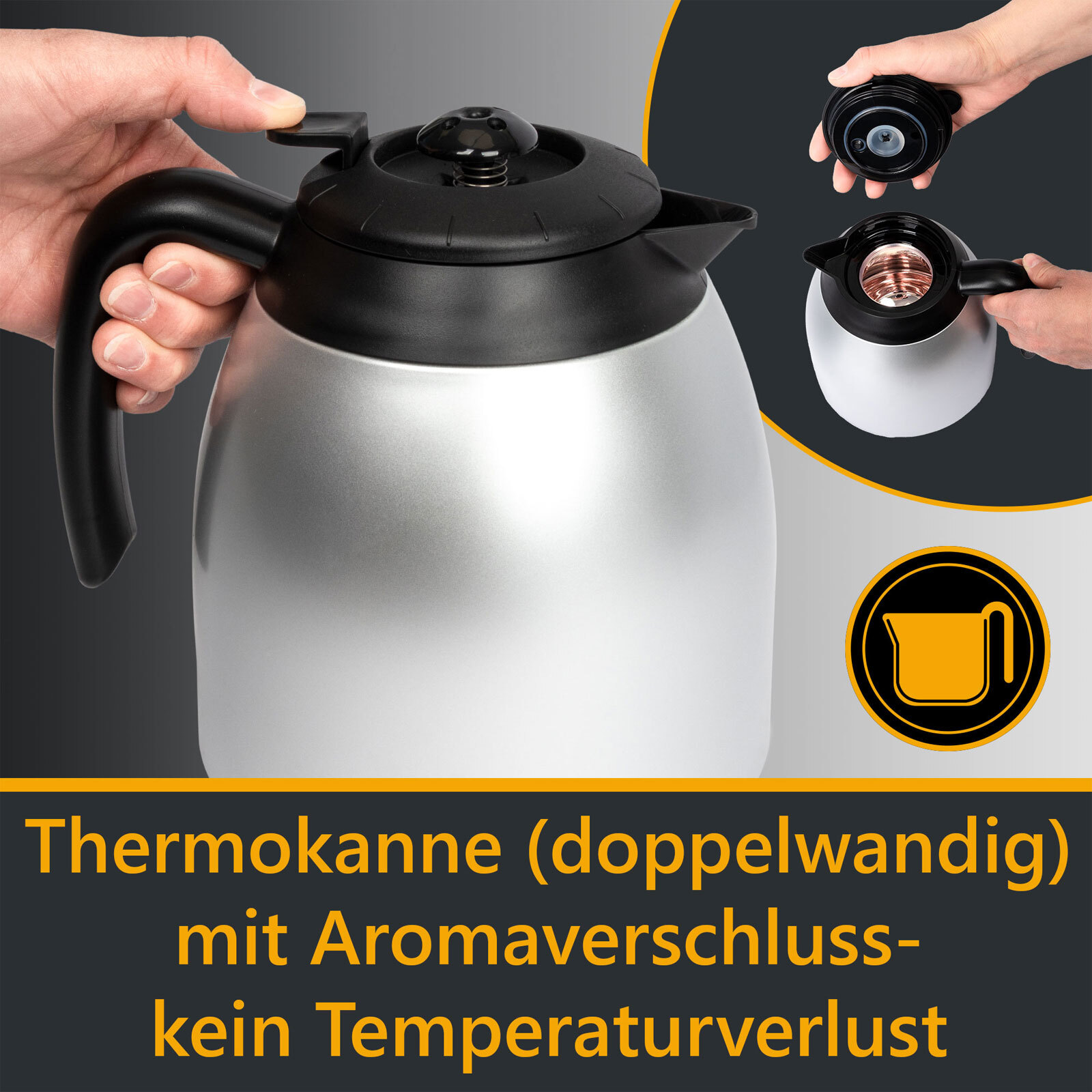 BOMANN Thermo-Kaffeeautomat KA 168 CB 870 Watt schwarz