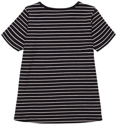Luca & Lola Malena Topp 2-pack, Black/Pink Stripes